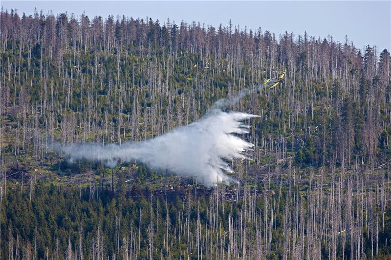 „Florian Harz 25“: Erneuter Löscheinsatz in Jüterbog Ein Kleinlöschflugzeug bekämpft einen Waldbrand am Brocken in Sachsen-Anhalt. Die Feuerwehr hat das Feuer unter Kontrolle.