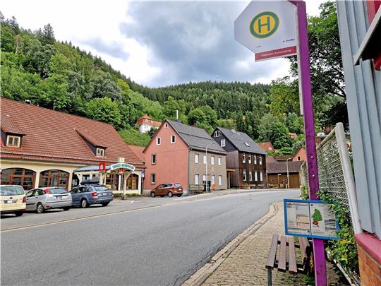 Ein Kritikpunkt der Wildemanner CDU ist, dass die Gegebenheiten an der Haltestelle an der Kurverwaltung nicht auf die Bedürfnisse von Grundschülern abgestimmt seien. So gebe es beispielsweise keinen gesicherten Wartebereich. Die Kinder müssten direkt auf dem Gehweg stehen. Foto: Knoke