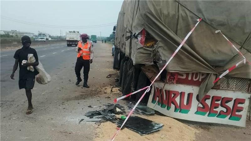 Ein Lkw spielte bei dem Unfall eine Rolle.