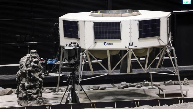 Ein Modell der Mondlandefähre „Argonaut“. (Archivbild)