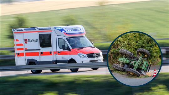 Ein Rettungswagen fährt zum Einsatz.