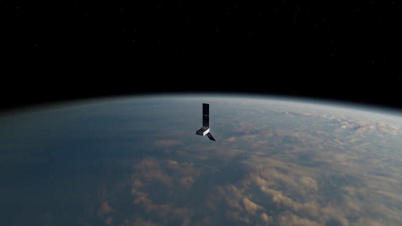 Klimasatellit der Nasa gestartet Ein Satellit der Prefire-Mission (Polar Radiant Energy in the Far-InfraRed Experiment) - hier eine künstlerische Darstellung - schwebt über der Erde.