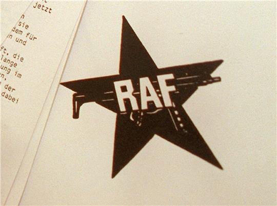 Ein Symbold der Rote Armee Fraktion (RAF).