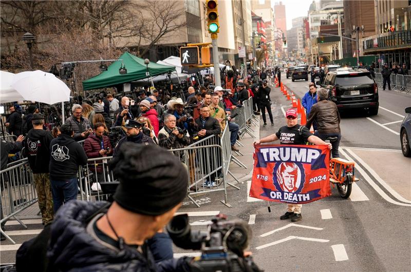 Ein Trump-Anhänger in Manhattan.