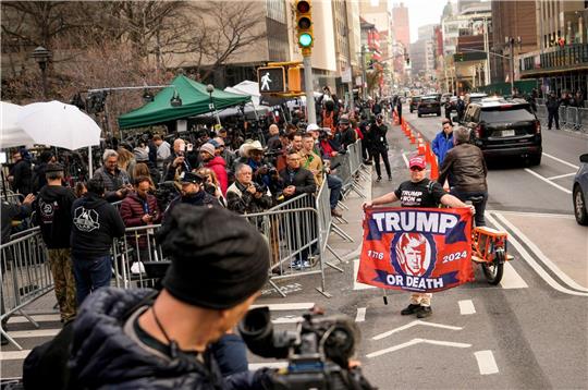Ein Trump-Anhänger in Manhattan.
