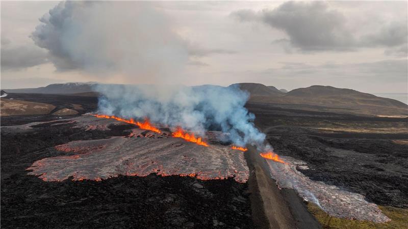 Kurzer Vulkanausbruch auf Island geht zu Ende Ein Vulkanausbruch auf Island neigt sich nach wenigen Tagen bereits wieder dem Ende zu. (Archivbild)