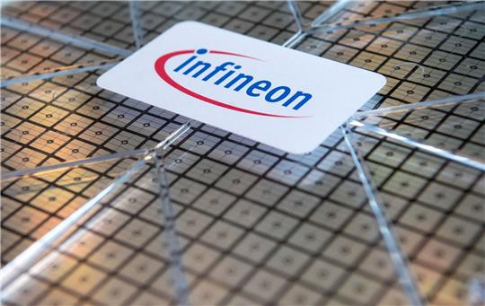 Ein Wafer von Infineon.