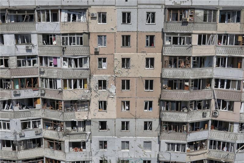 Krieg gegen die Ukraine: So ist die Lage Ein Wohnhaus in Odessa wurde bei einem russischen Drohnenangriff beschädigt. (Archiv)