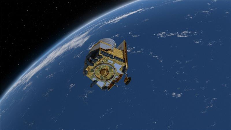 Neue Esa-Sonde „Euclid” schießt erste Testbilder Ein computergeneriertes Bild des Weltraumteleskops «Euclid».