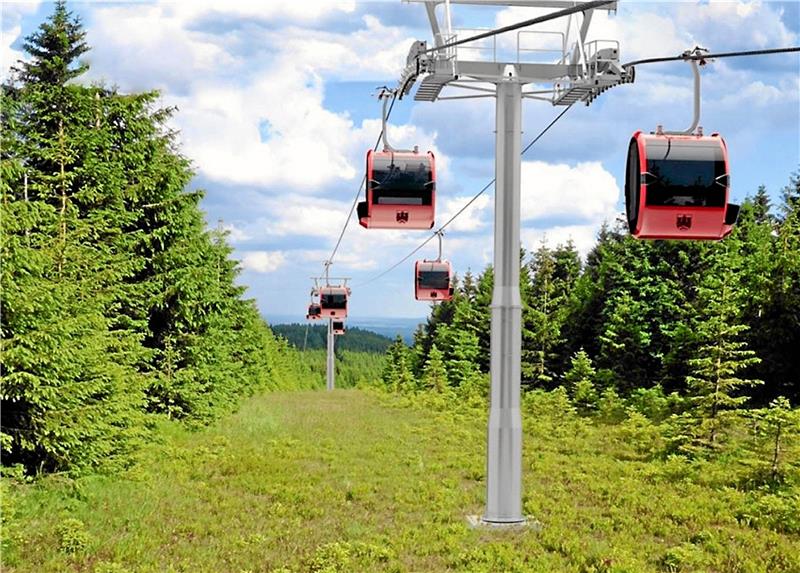 Ein früherer Entwurf für die Seilbahn in Schierke. Jetzt sollen neue Pläne erarbeitet werden. Foto: Richter Architekten Braunlage
