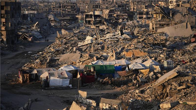 Ein großer Teil des Gazastreifens ist zerstört.