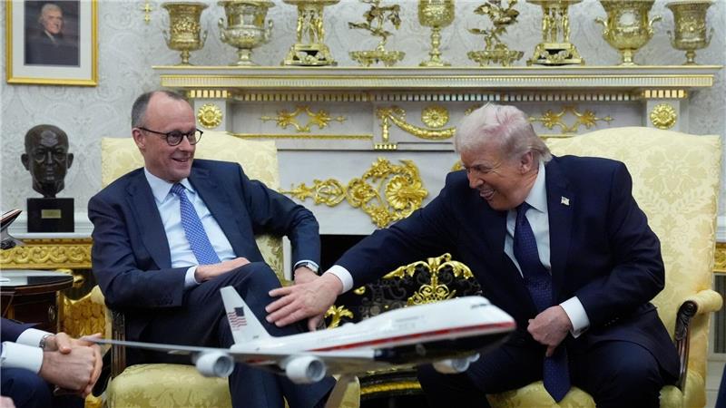 Ein kleiner Scherz, um den Zollstreit zu entschärfen.