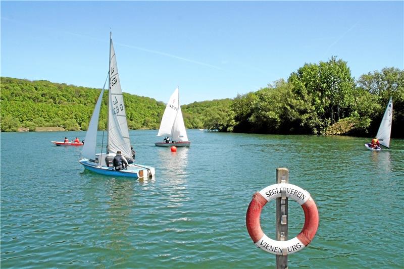 Ein schöner Anblick, der selten geworden ist: Segler auf dem See.  GZ-Archiv: Hohaus
