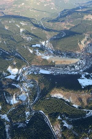 Ein seltener Anblick: Wildemann von oben.