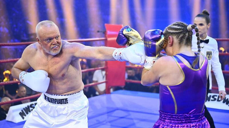 Er ist zurück: Stefan Raabs neue Show kommt am Mittwoch Ein seltener Treffer: Raab im Ring.