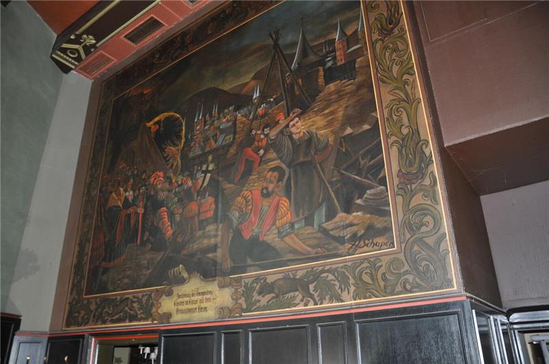 Eine Baustelle mit Relikten aus vergangener Zeit