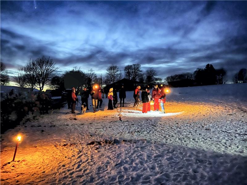 Oberharzer Schlittenhunde-Adventure ist abgesagt Eine Fackelwanderung wird am Samstag möglich sein. Archivfoto: Veranstalter