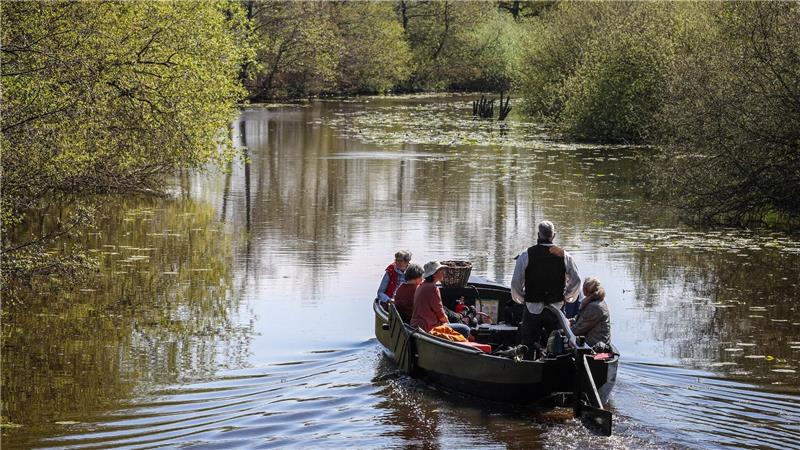 Ahoi! Welche Schiffe jetzt wieder fahren Eine Fahrt mit dem Torfkahn durchs Moor ist idyllisch. (Archivbild)