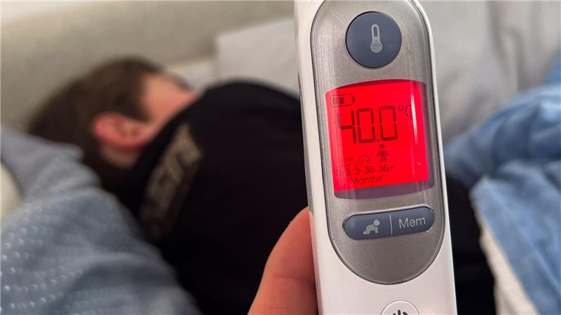 Eine Grippe beginnt meistens plötzlich mit Fieber oder einem deutlichen Krankheitsgefühl. (Symbolbild)