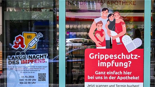 Eine Grippeschutzimpfung bekommt man zum Beispiel in Apotheken oder beim Hausarzt.