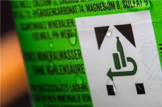 Eine Pfandflasche.