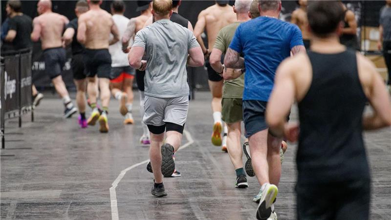 Eine Sportveranstaltung bei der Fibo im vergangenen Jahr. Auch dieses Jahr wird wieder gemeinsam geschwitzt. (Archivbild)