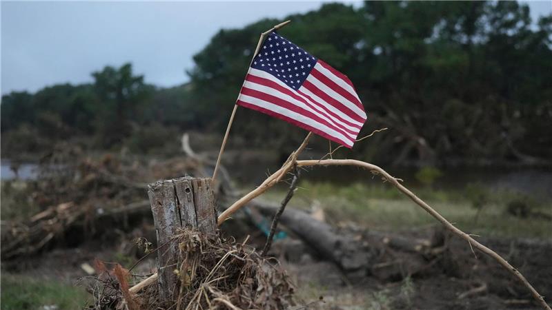 Eine US-Flagge.