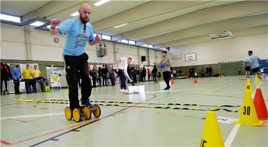 Eine der Disziplinen bei den TUC Wintergames: Pedalofahren. Fotos: Potthast