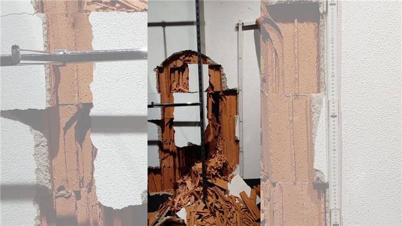 Eine junge Frau aus Thale hat in Quedlinburg Gas- und Bremspedal verwechselt und ist gegen eine Mauer gefahren. Foto: Polizeirevier Harz