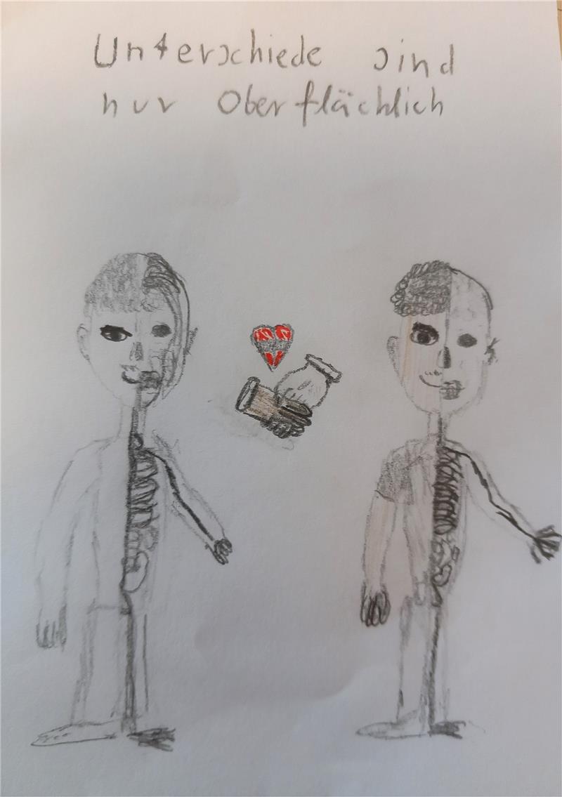 Liebenburger Schüler entwerfen Cartoons Eine von Schülerinnen und Schülern entworfene Zeichnung zum Thema Vielfalt.