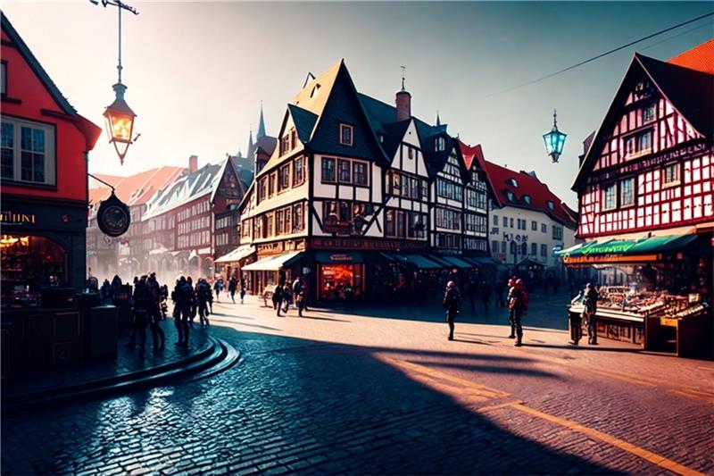 Eine weitere Darstellung von „IMGCreator“. Diesmal Goslar im Steampunk Stil.