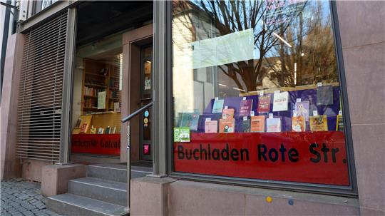 Einer von drei gestrichenen Läden: Die „Rote Straße“ in Göttingen. (Archivbild)