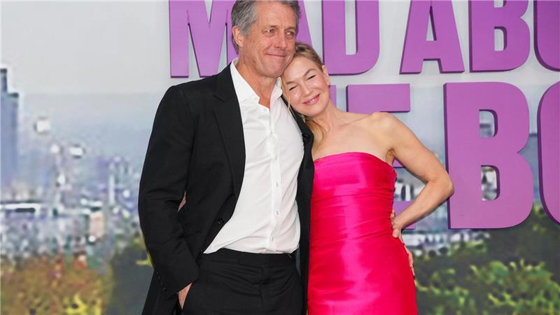 Eingespieltes Team: Hugh Grant und Renée Zellweger - hier bei der Premiere des Films „Bridget Jones: Mad About the Boy“ (deutscher Titel: „Bridget Jones - Verrückt nach ihm“) im Januar 2025 in London. (Archivbild)