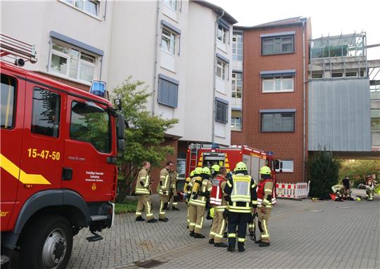 Einsatzort auf dem Gelände der Klink Dr. Fontheim – Mentale Gesundheit. Foto: Leifeld