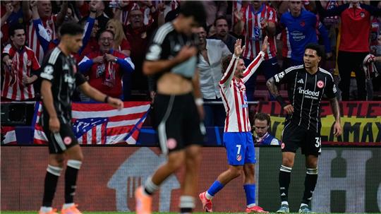Eintracht Frankfurt war bei Atlético Madrid chancenlos.