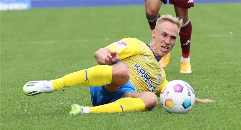 Eintracht-Stürmer Florian Krüger zeigt ansteigende Form. Foto: Priebe/regios24