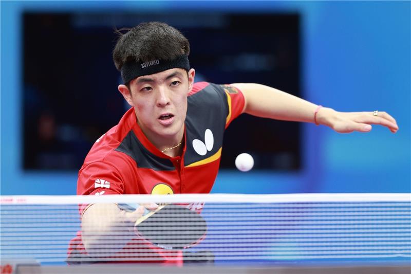Tischtennis-Team wendet WM-Aus ab - Frauen im Achtelfinale Einzel-Europameister Dang Qiu gewann in Chengdu seine beiden Spiele.