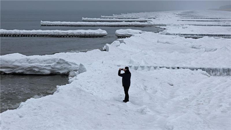 Eiszeit an der Ostsee.