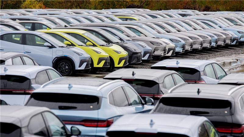 Elektroautos von BYD: Das Unternehmen stand in den ersten drei Quartalen für fast ein Viertel der chinesischen Produktion. (Archivbild)