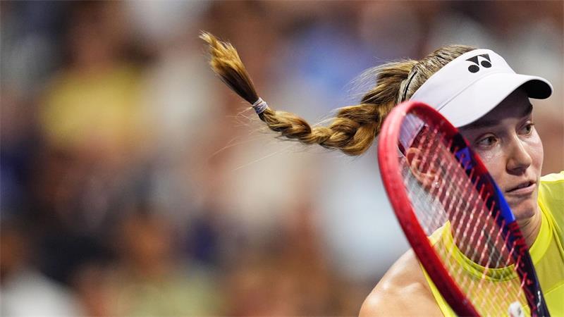 Elena Rybakina in Aktion bei den US Open.
