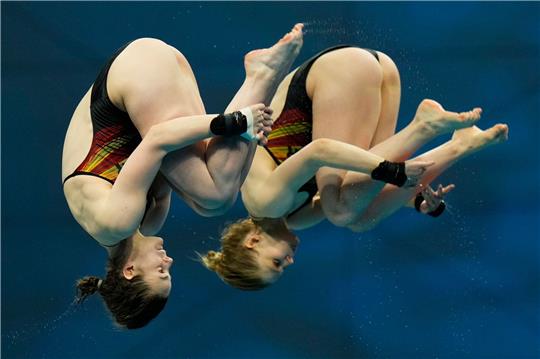 Elena Wassen und Christina Wassen haben bei der EM zusammen Gold gewonnen.