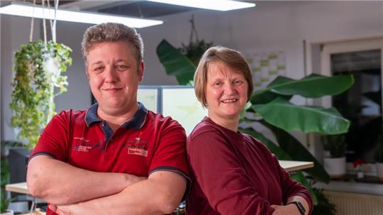 Elke Rühe (r.) und Florian Pawellek haben sich mit der Agentur „landart.media“ selbstständig gemacht.
