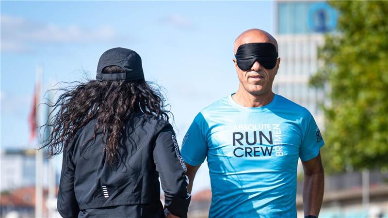 Emin da Silva und seine Laufpartnerin Saida Silbermann haben für den Lauf am Sonntag viel trainiert. 