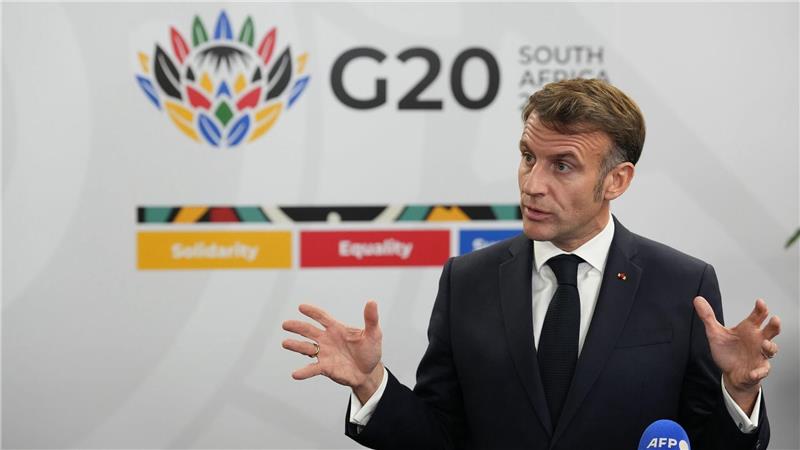 Emmanuel Macron äußerte sich zu militärischen Sicherheitsgarantien. (Archivbild)