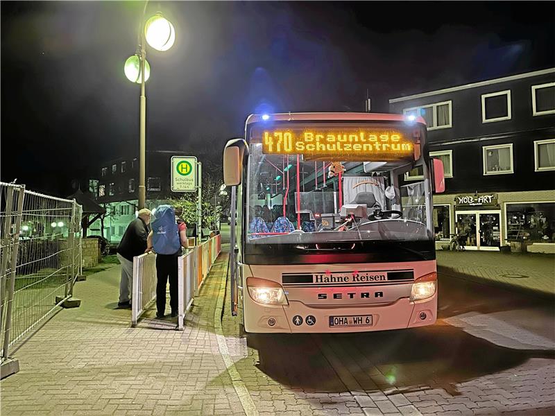 Endstation: Die Haltestelle Schulzentrum Braunlage ist je nach Betrachtung Start- oder Zielpunkt der Buslinie 470, die noch bis 31. Juli von der Firma Hahne-Reisen gefahren wird.  Archivfoto: Eggers