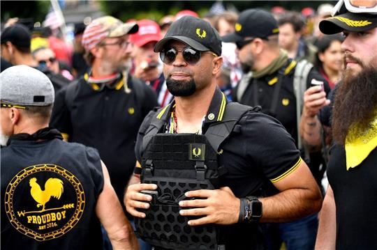 Enrique Tarrio, Ex-Anführer der «Proud Boys», bei einer Kundgebung in Portland, Oregon.