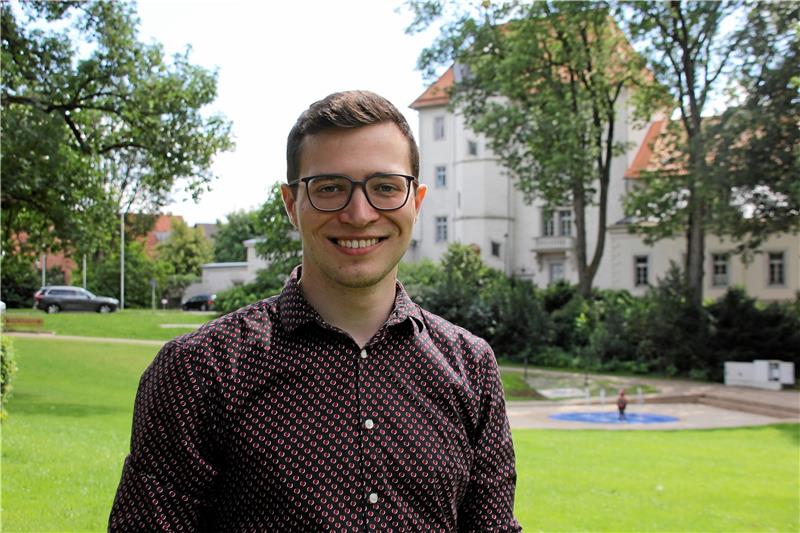 Er mag der jüngste Kandidat im Wahlkreis 49 sein, doch Max Weitemeier engagiert sich bereits seit Jahren politisch.  Foto: Düber