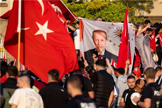 Erdogan-Anhänger im Duisburger Norden.