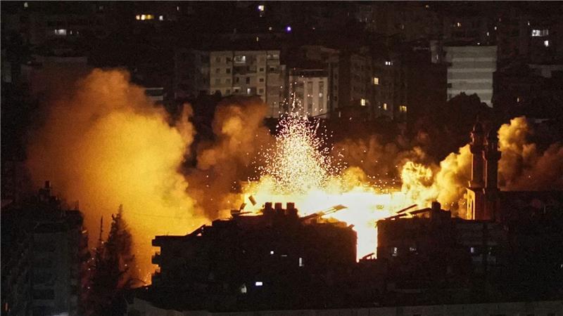 Erneut griff Israels Luftwaffe Ziele im Libanon an. 