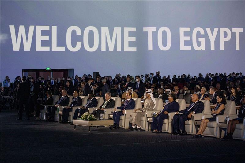 Schwieriger Gastgeber: Klimagipfel im Polizeistaat Ägypten Eröffnung des COP27 Klimagipfels im International Convention Center in Scharm el Scheich.